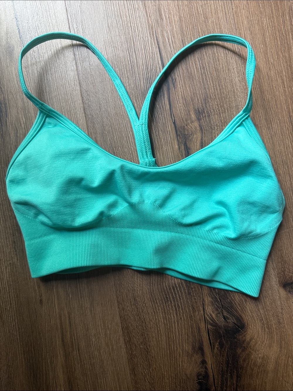 Gymshark Teal Racerback Seamless Sports Bra